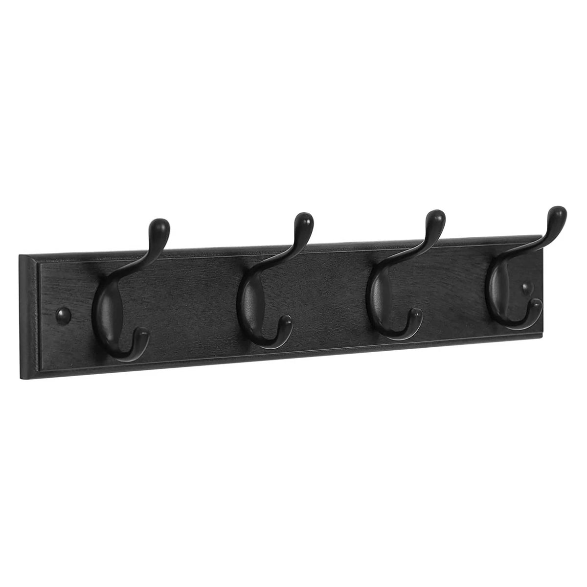 4 Dual Metal Hooks Wall Mounted Coat Rack for Entryway Bedroom