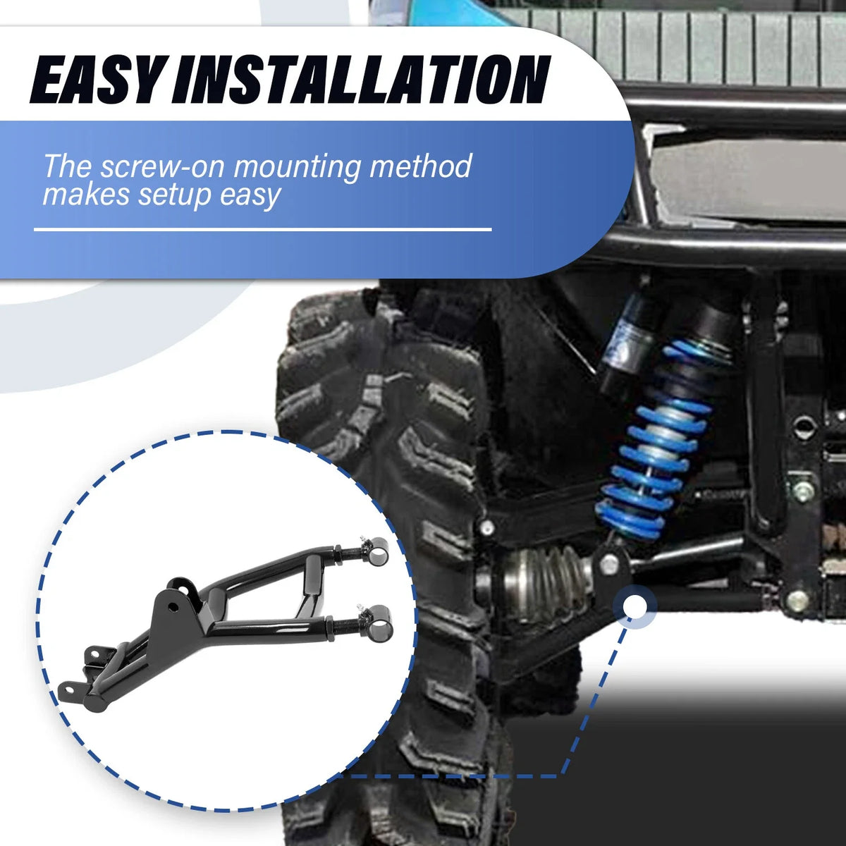Heavy-Duty High Clearance Rear A Arms Kit for Kawasaki Teryx 800 (2012–2024)