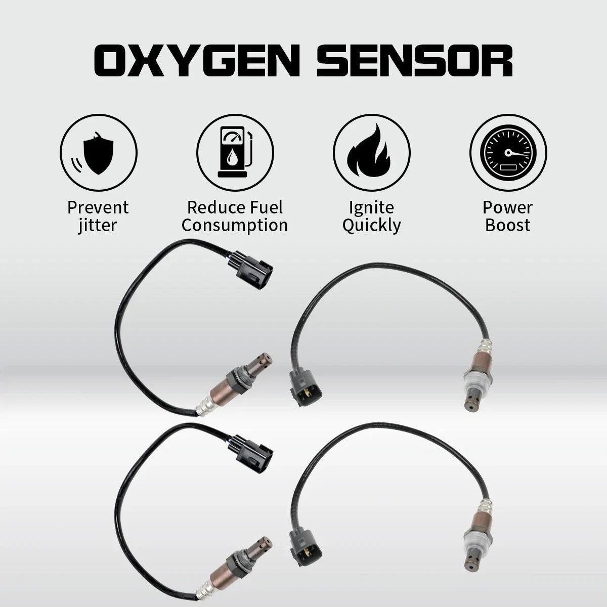 Set of 4 Oxygen O2 Sensors for Lexus LS460 (2007–2012) Upstream/Downstream