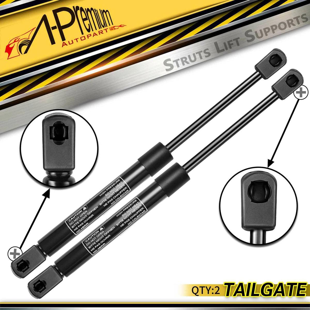 2X Rear Tailgate Lift Supports Struts for Ford Taurus (1986–1995) E8DB74406A10AA, E6DZ74406A10A