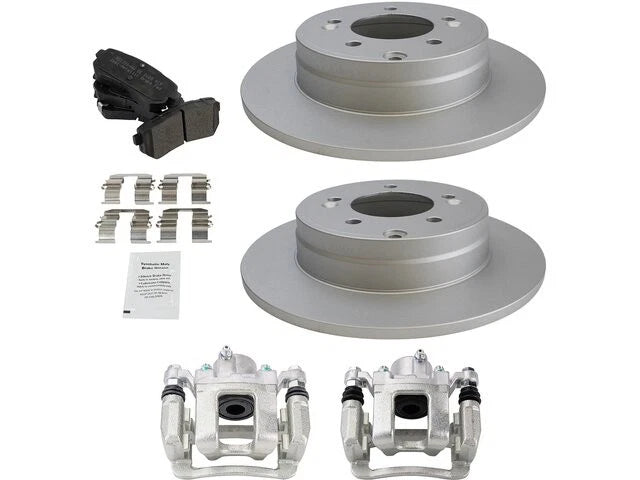 Set of 4 Brake Pads Rotors Calipers for Hyundai Sonata (2015) 52299YRMY