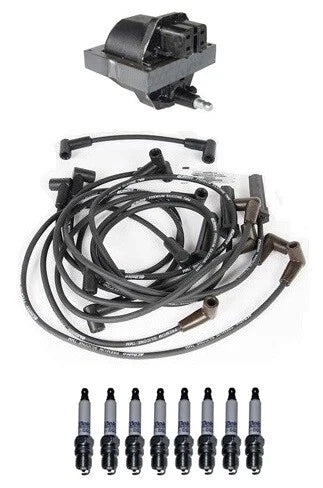 Ignition Wires & Spark Plugs Kit for Chevrolet Roadmaster Caprice (1991–1996)