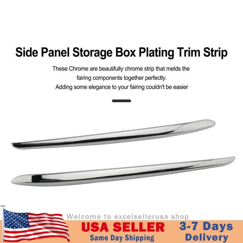 Chrome Side Panel Storage Box Trim for BMW K1600GTL (2011–2018) M549-A233-SIL