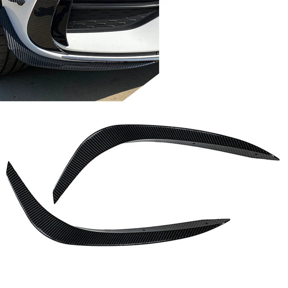 2X ABS Front Bumper Under Lip Splitter Spoiler for Mercedes Benz C-Class (2022–2023)