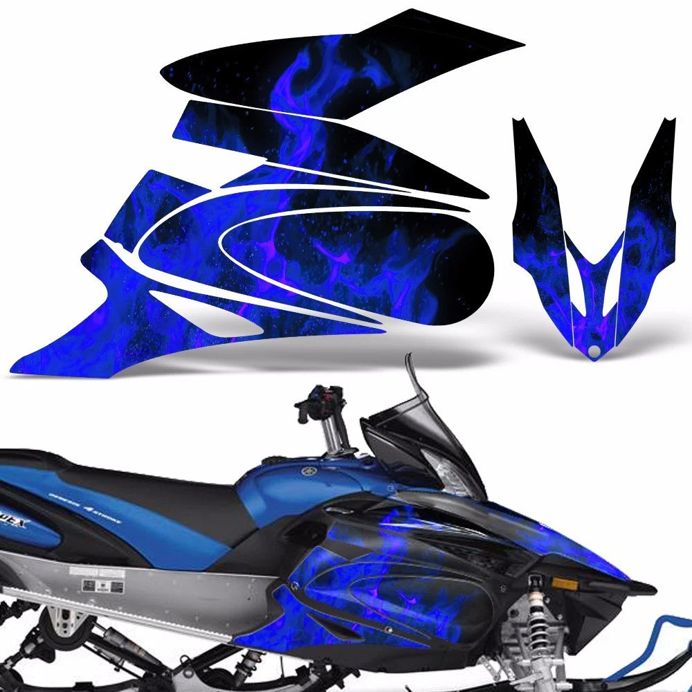 Snowmobile Sled Graphic Decals for Yamaha Apex (2006–2010)