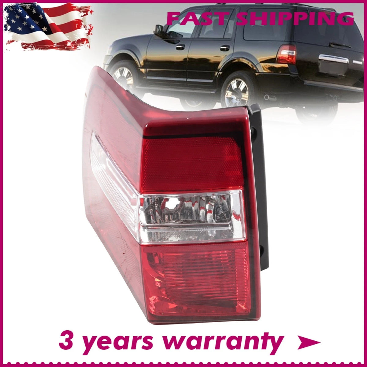Driver Side Taillight for Ford Expedition (2007–2017) 7L1Z13405AA, FO2800201