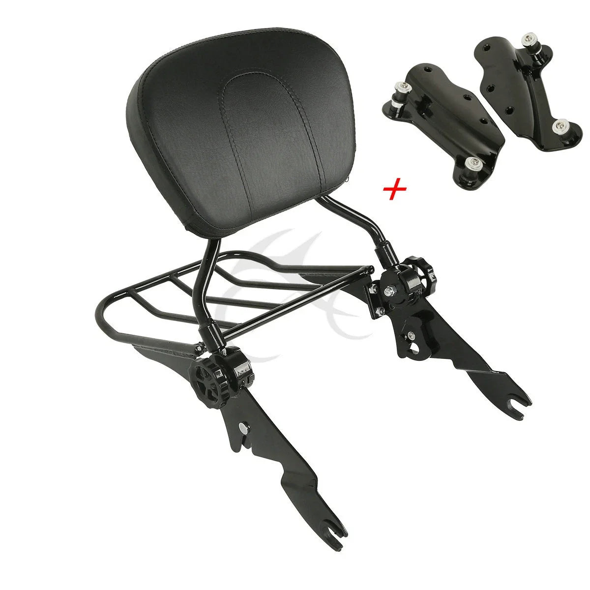 Detachable Backrest Sissy Bar Rack Docking Kit for Harley Touring (2009–2013)