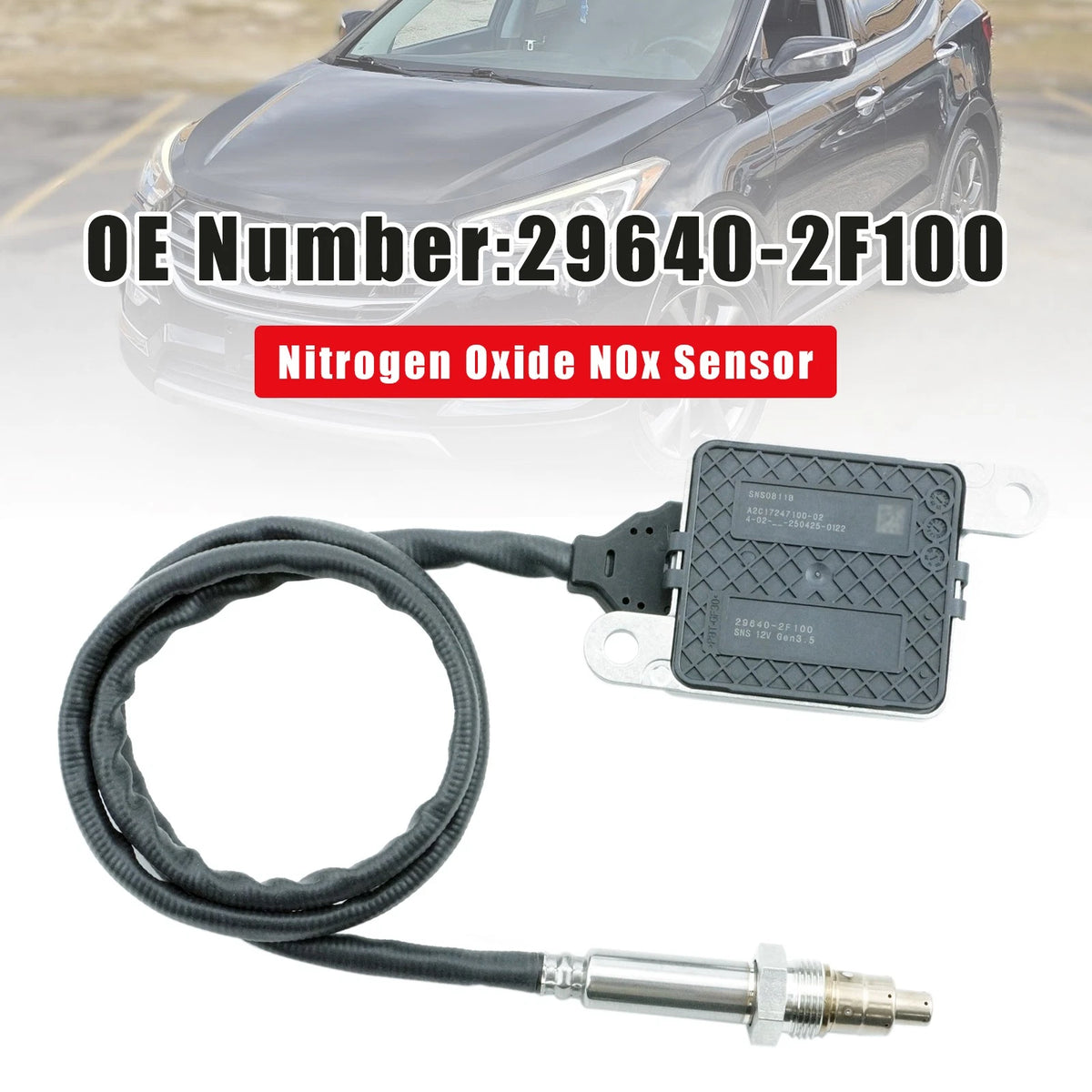 Nitrogen Oxide NOx Sensor 29640-2F100 for Hyundai Santa Fe Palisade (2019–2023)
