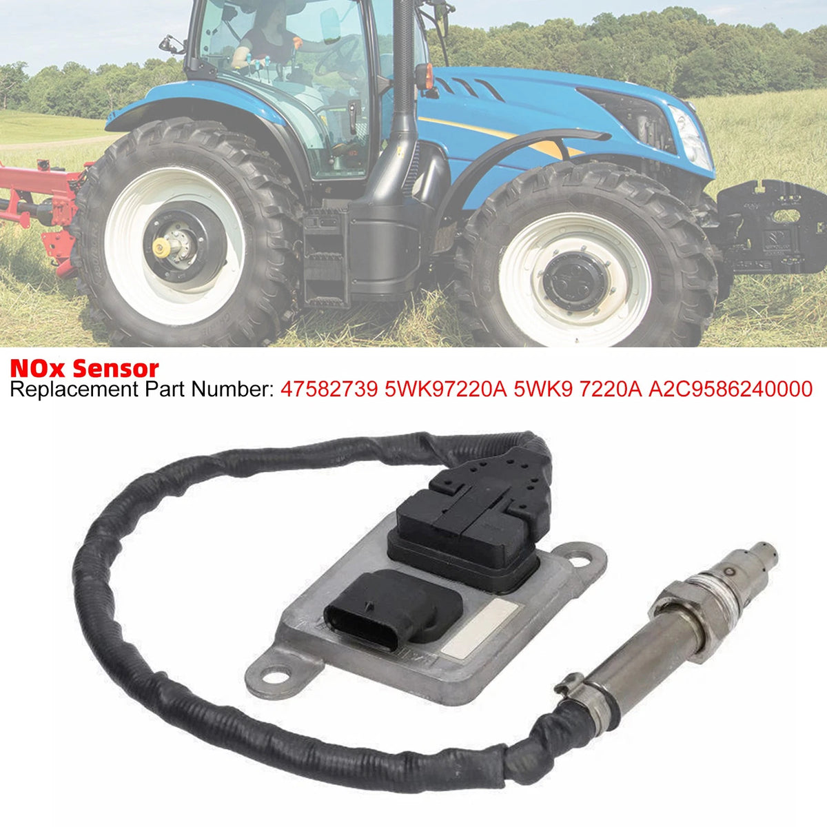 Lambda Nitrogen Oxide Nox Sensor for Holland Case IH Tractors (I057-A245)