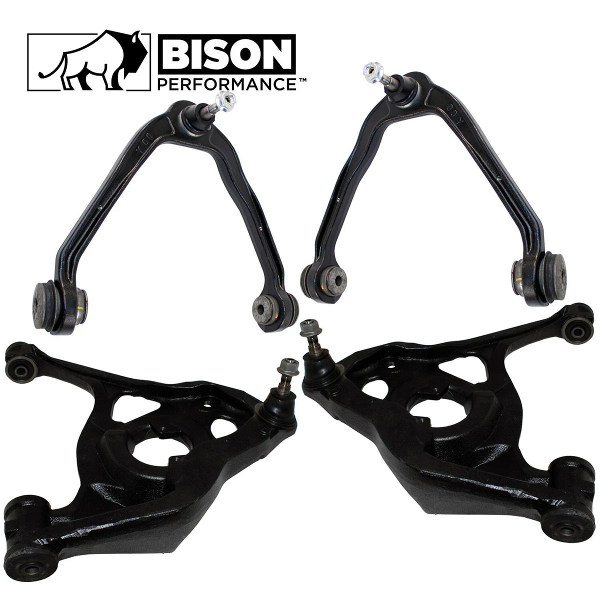 4pc Control Arms Kit for Chevrolet GMC RWD (2010–2023)