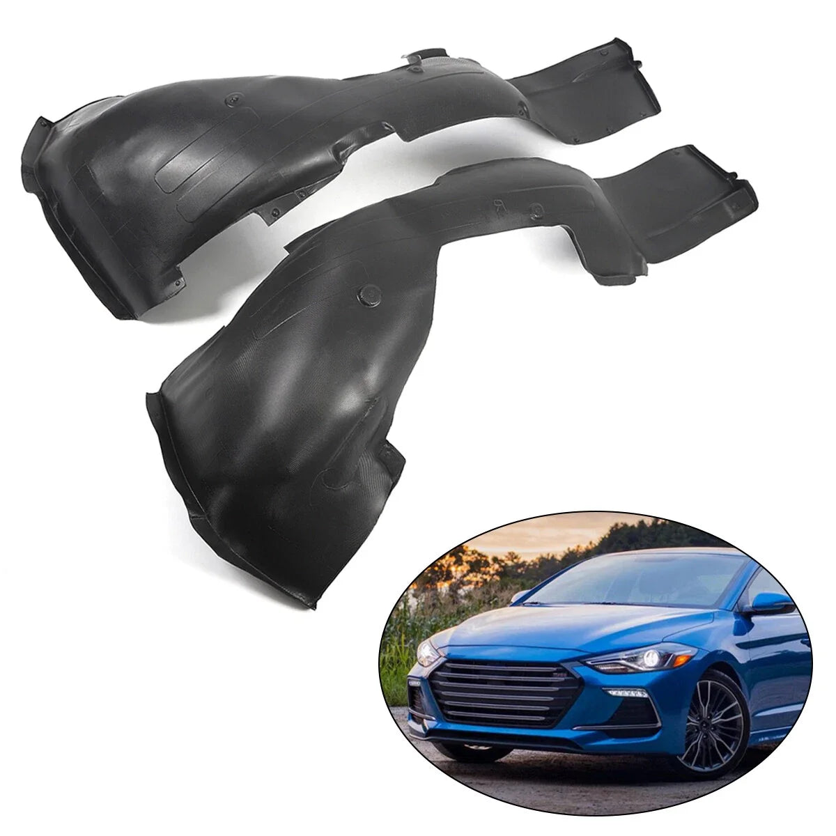 Fender Liner Splash Guard for Hyundai Elantra (2017–2018) - Set of 2