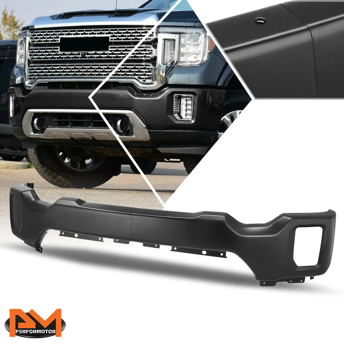 Front Bumper Face Bar for GMC Sierra 2500 3500 HD (2020–2023) Black