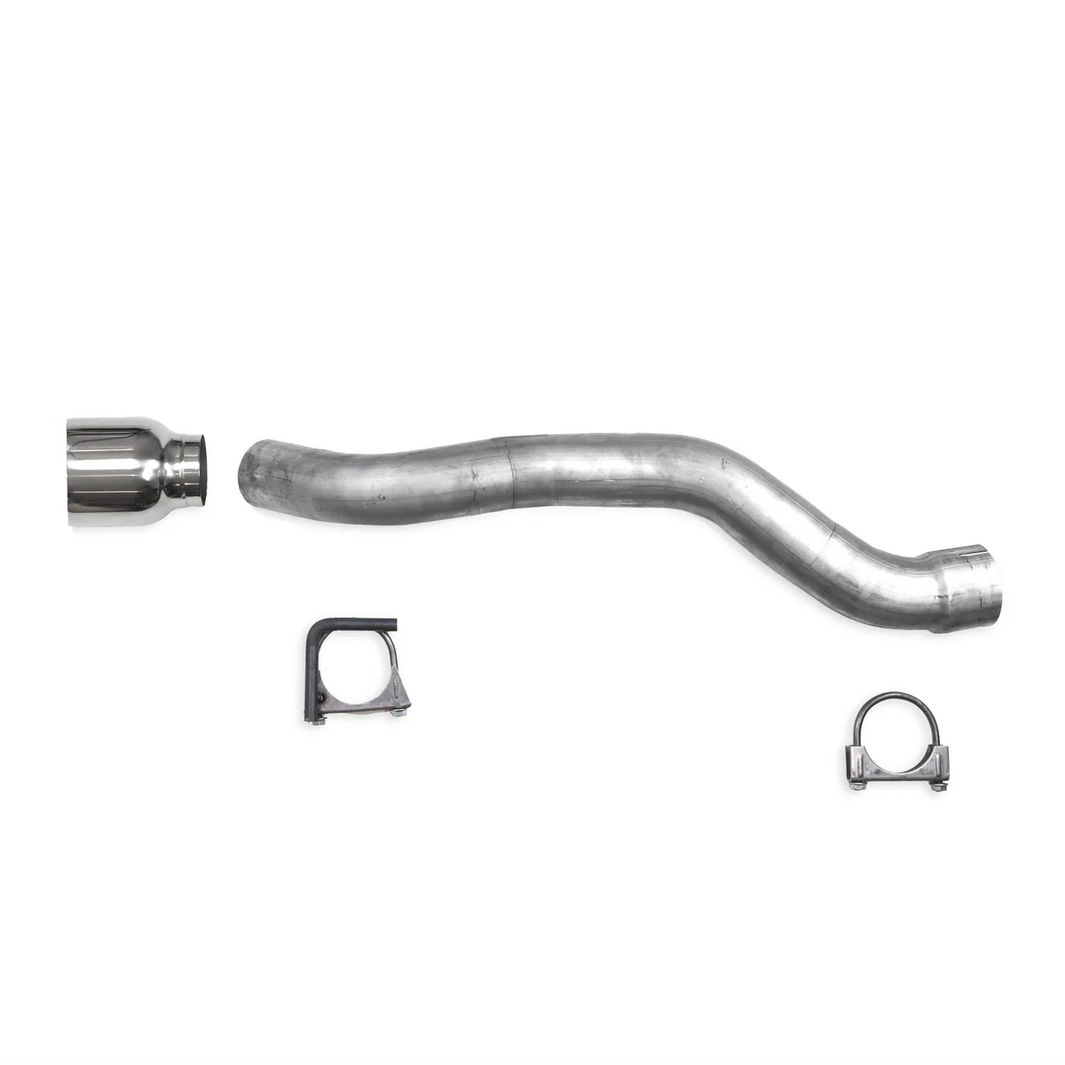 Muffler Delete for Jeep Wrangler (2018–2025) 2.5" High Clearance Polished Tip