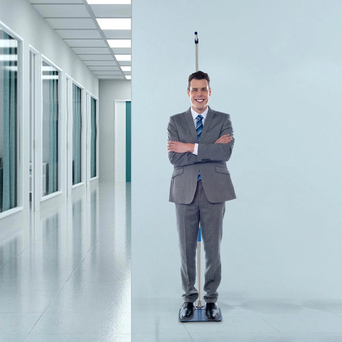 Digital Weight Scale Platform and Height Rod for Height 70-190CM
