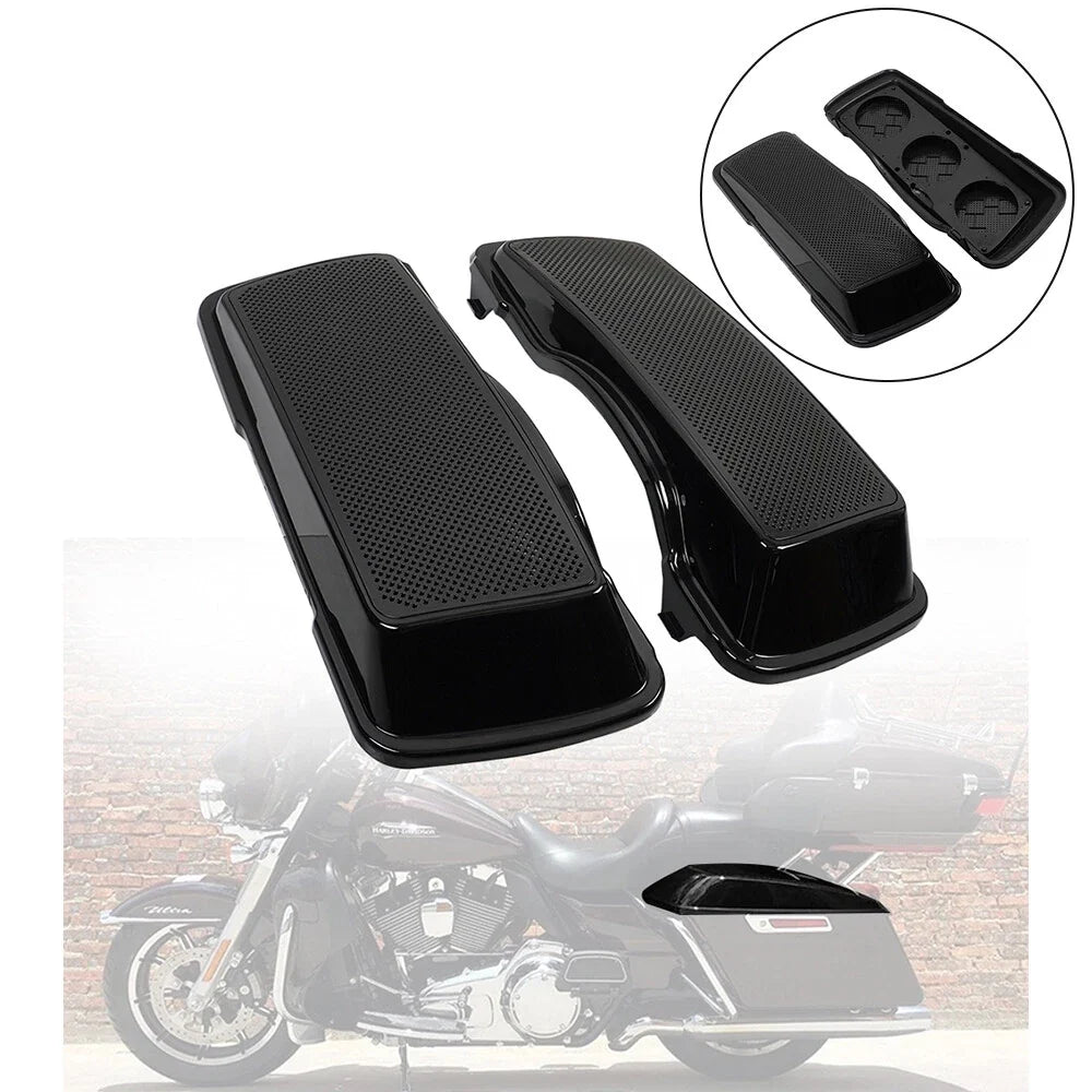 Saddlebag Speaker Lids for Harley Touring Road King (1993–2013) 6.5"