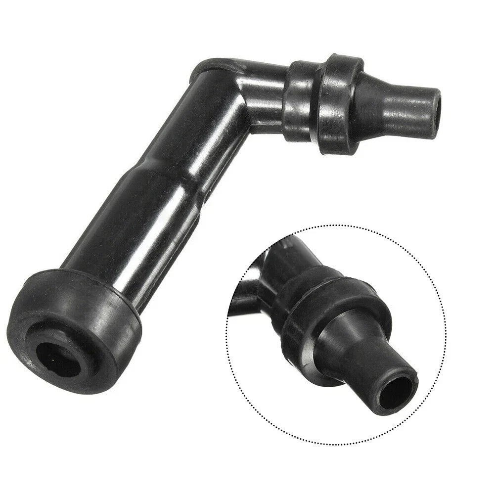 Spark Cap Resistor Cover for Motorcycle (10-12mm) #XD05F-R Black