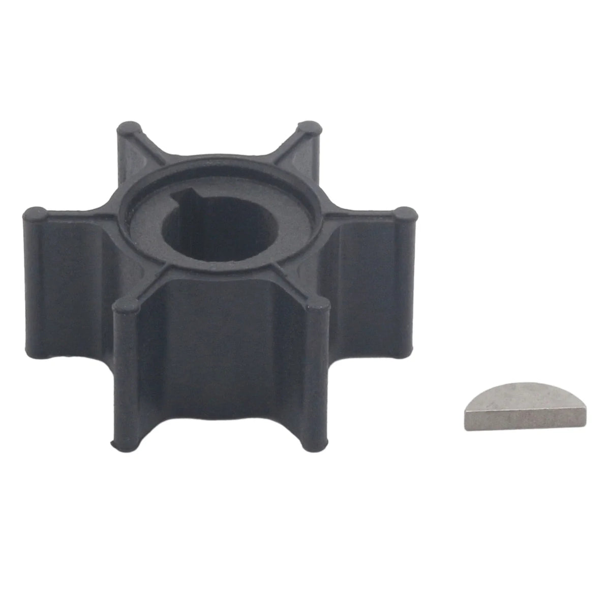 Water Pump Impeller & Key for Yamaha 2-Stroke 6-8 HP Outboard Motor