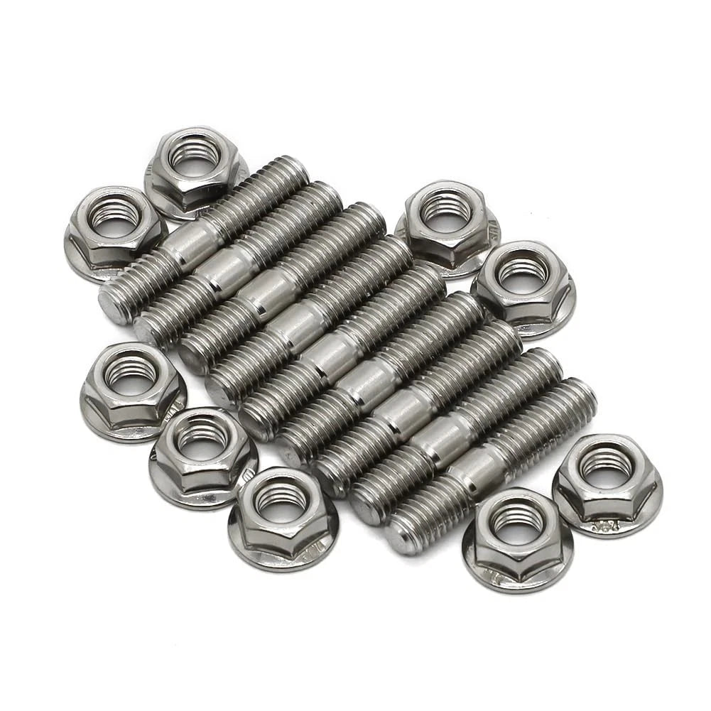 9-Pc Exhaust Manifold Stud Kit for 304 Stainless Steel