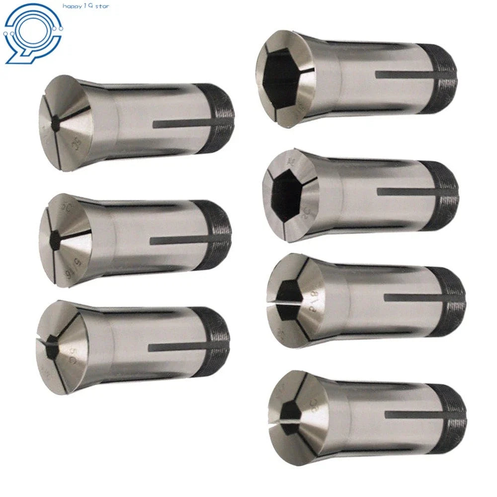 7Pcs 5C Hex Collet Set for Automotive (TIR 0.0006)