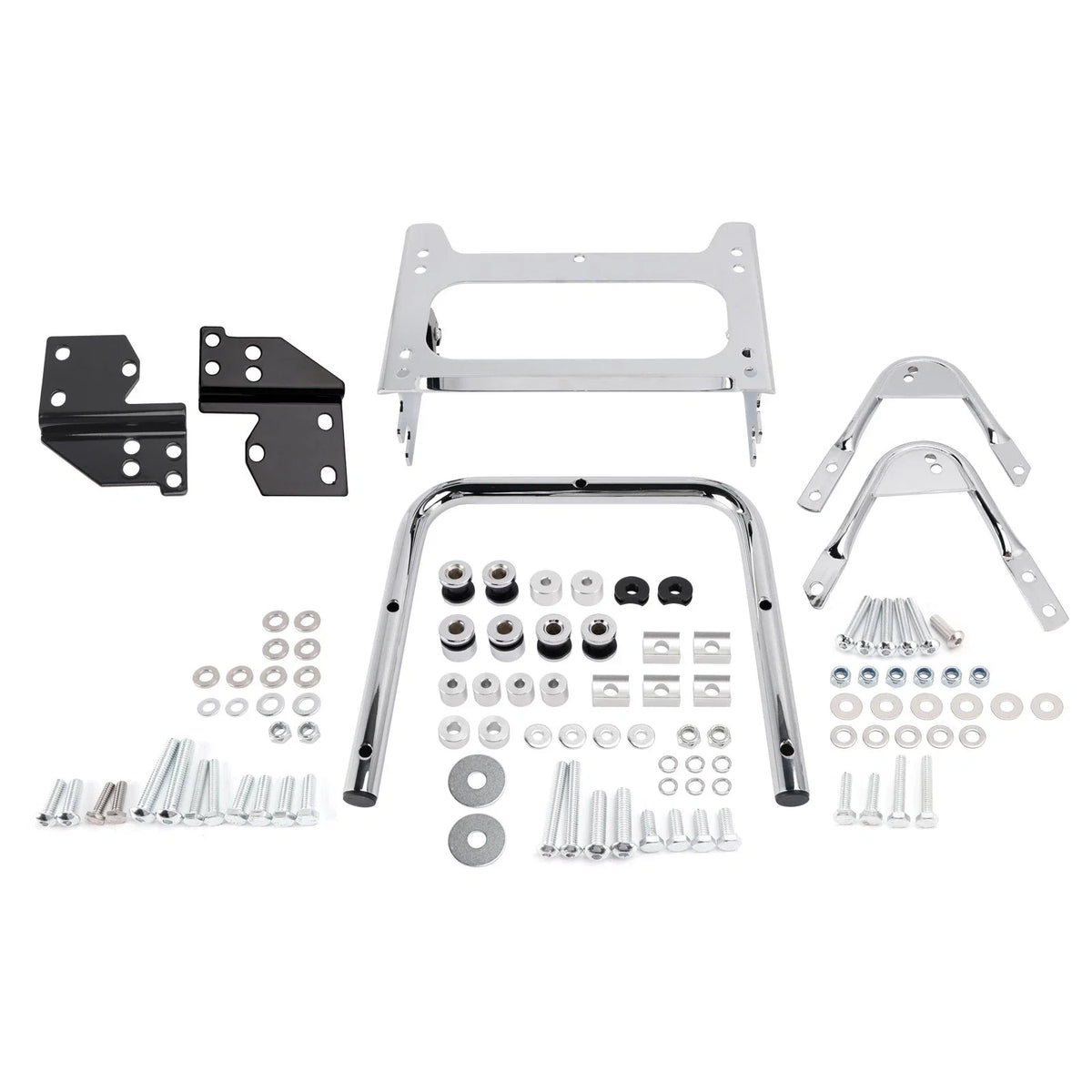 Chrome Detachable Luggage Rack for Harley Touring (1996–2008)
