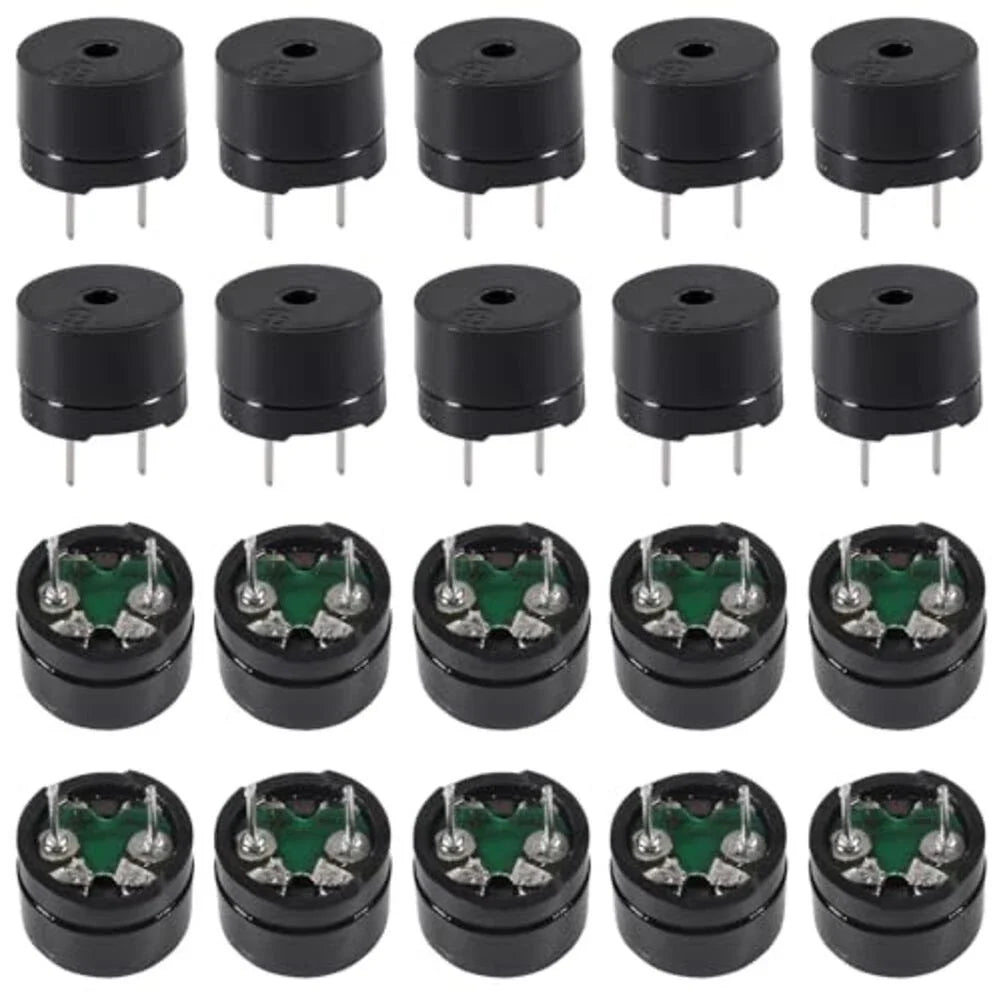 20X Piezo Buzzer Kit 12085 42 Ohm for Safety Equipment and Hobby Projects