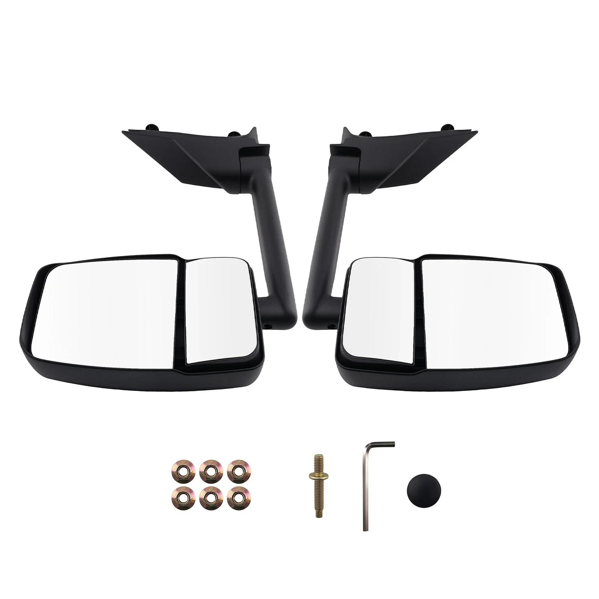 Manual Side Mirror for GMC Savana 3500 (2003–2011) Black 128-01604R