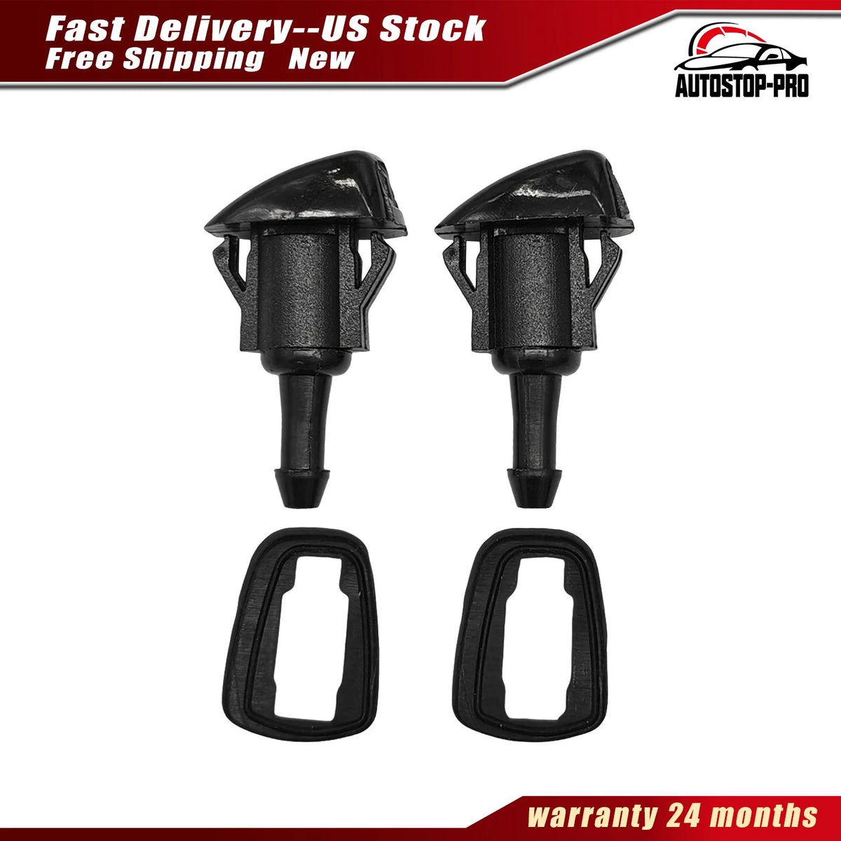 2X Front Windshield Washer Nozzle Jet for Toyota Tundra (2004–2006) 85381-34030, 8538134030