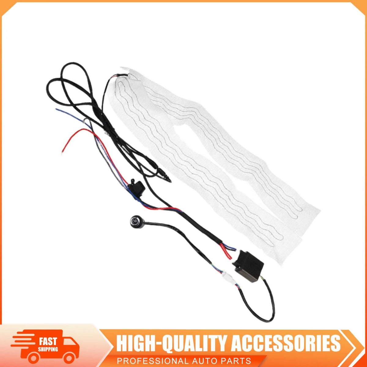 Heated Steering Wheel Cover DIY Kit for Universal Vehicles (25")
