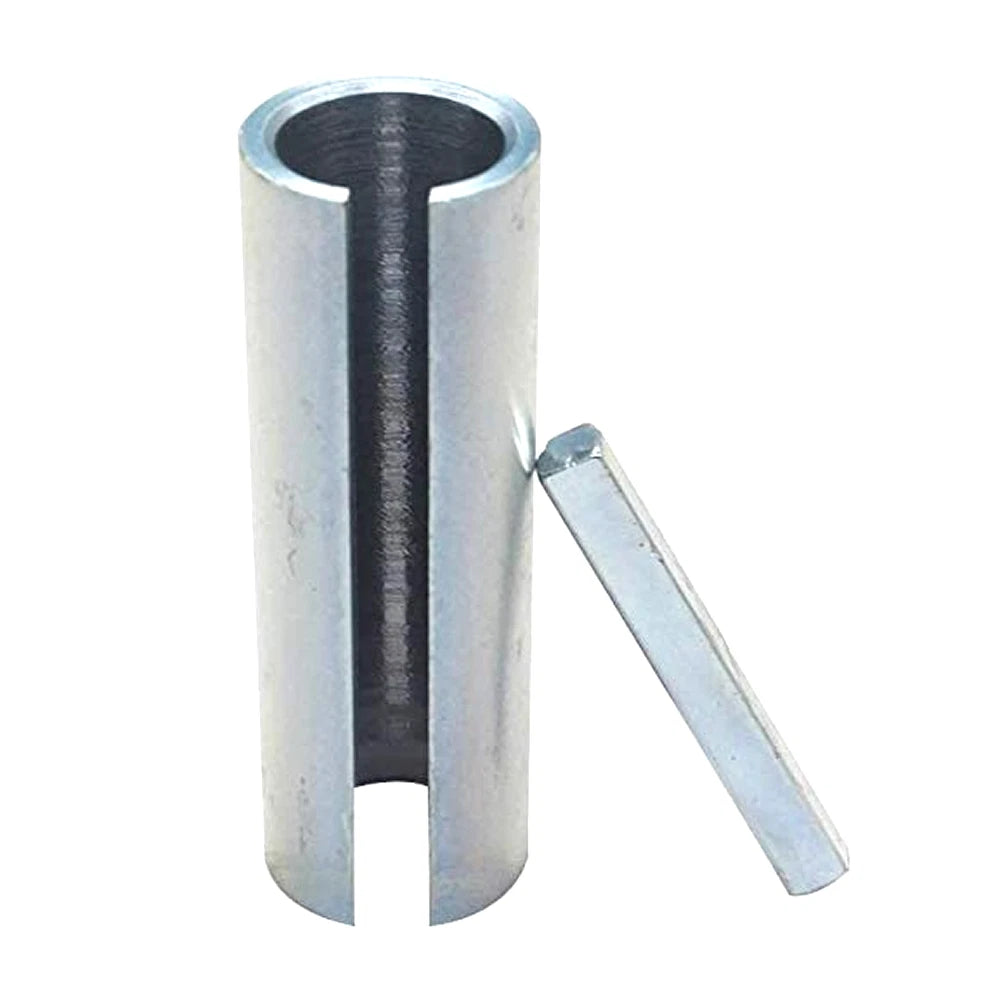 Set of 2 Shaft Adapter Pulley Bore Reducer Sleeve Bushing & Key 8 X 3, 4 X 3