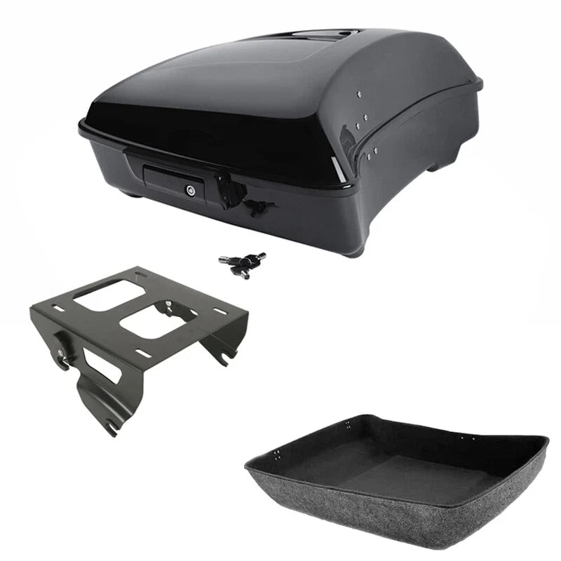 Chopped Trunk Solo Mount Rack for Harley Touring Road Glide (2014–2023)
