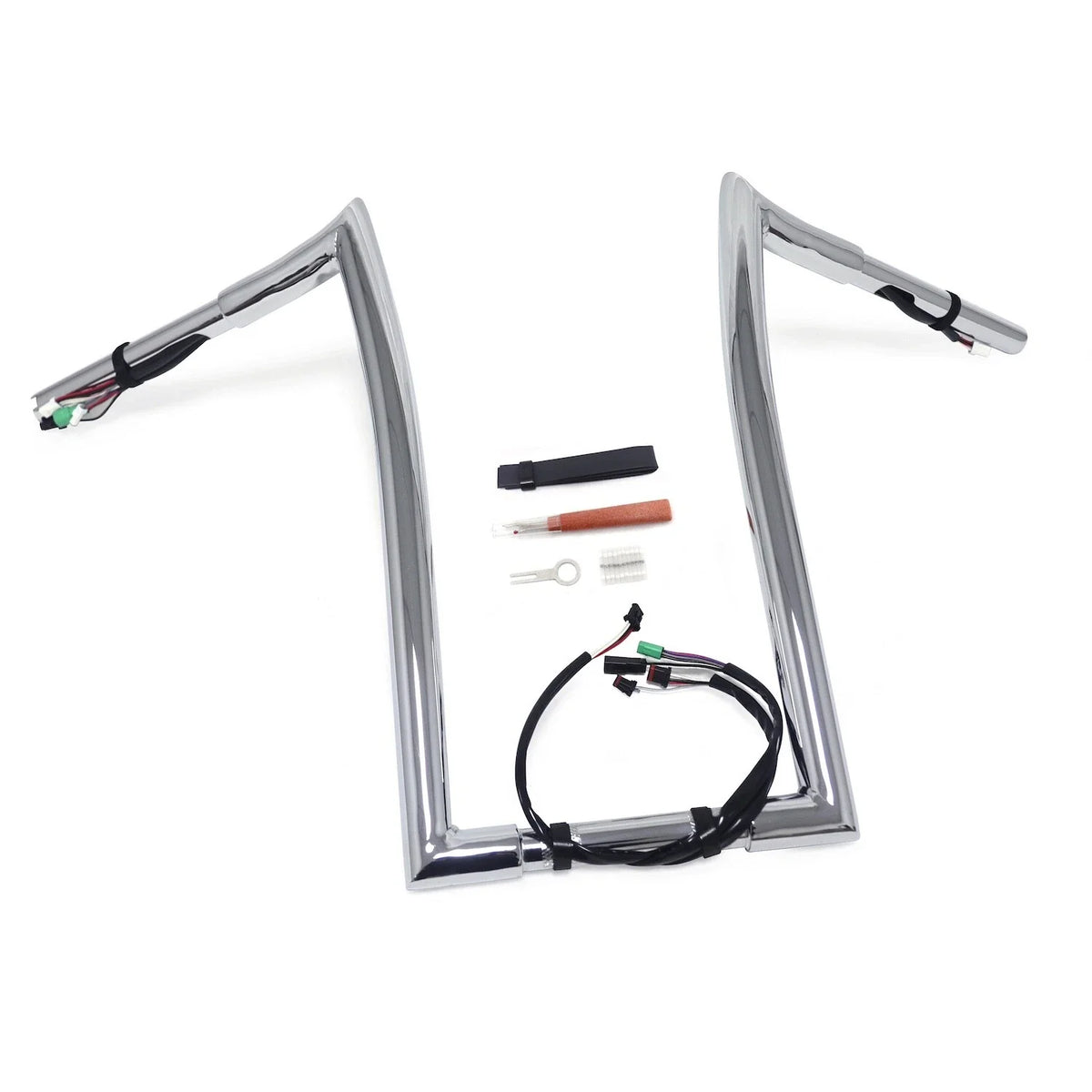 16" Prewired Drilled 25mm Ape Hanger Handlebar for Harley Road King (2014–2015)