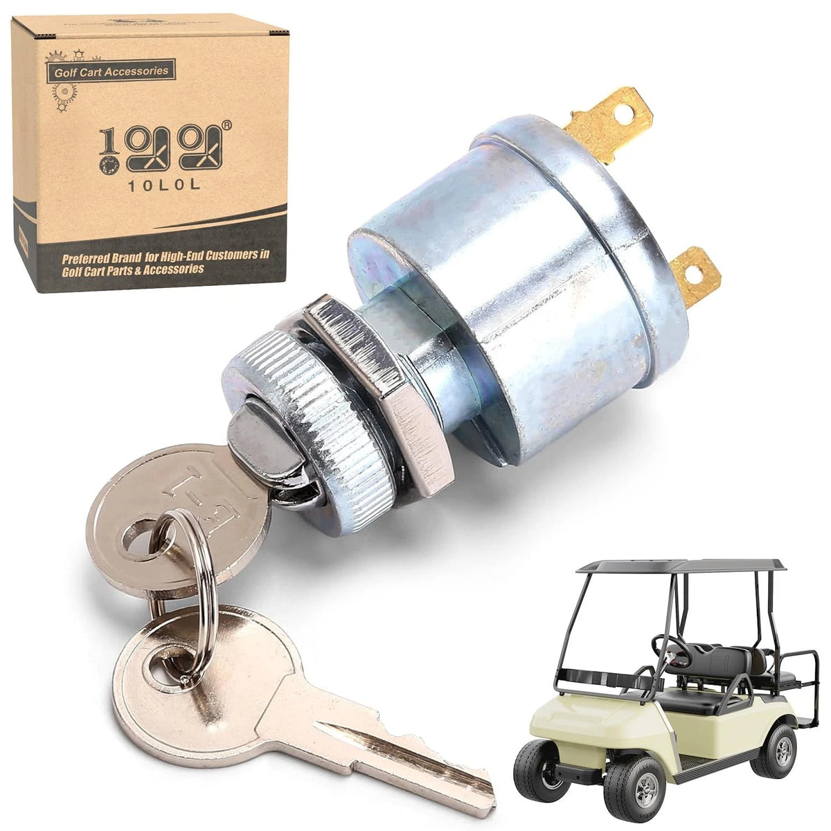 10L0L Golf Cart Starter Ignition Key Switch for EZGO Electric