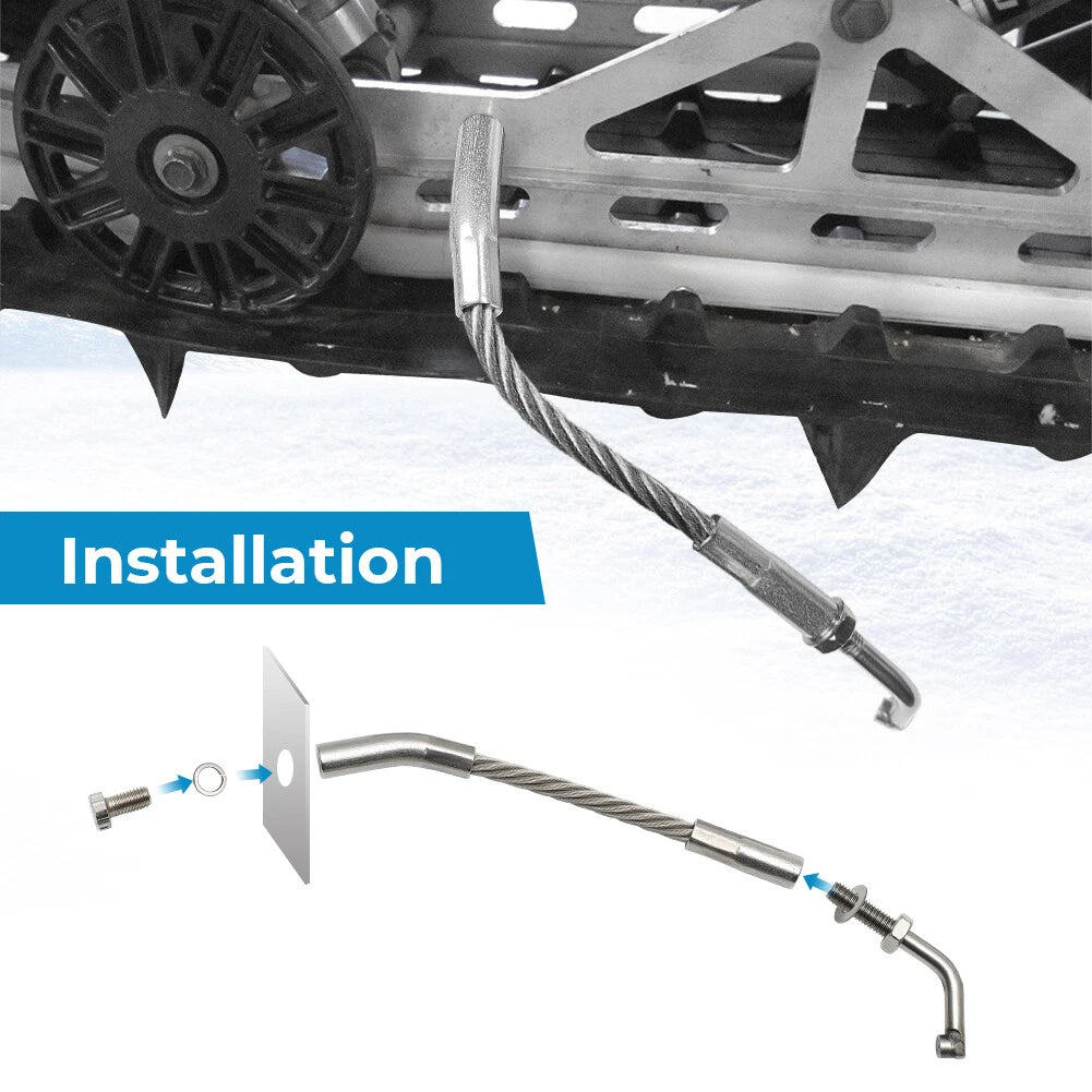 Ice Scratchers for Polaris Ski Doo Snowmobile (Reverse Compatible)