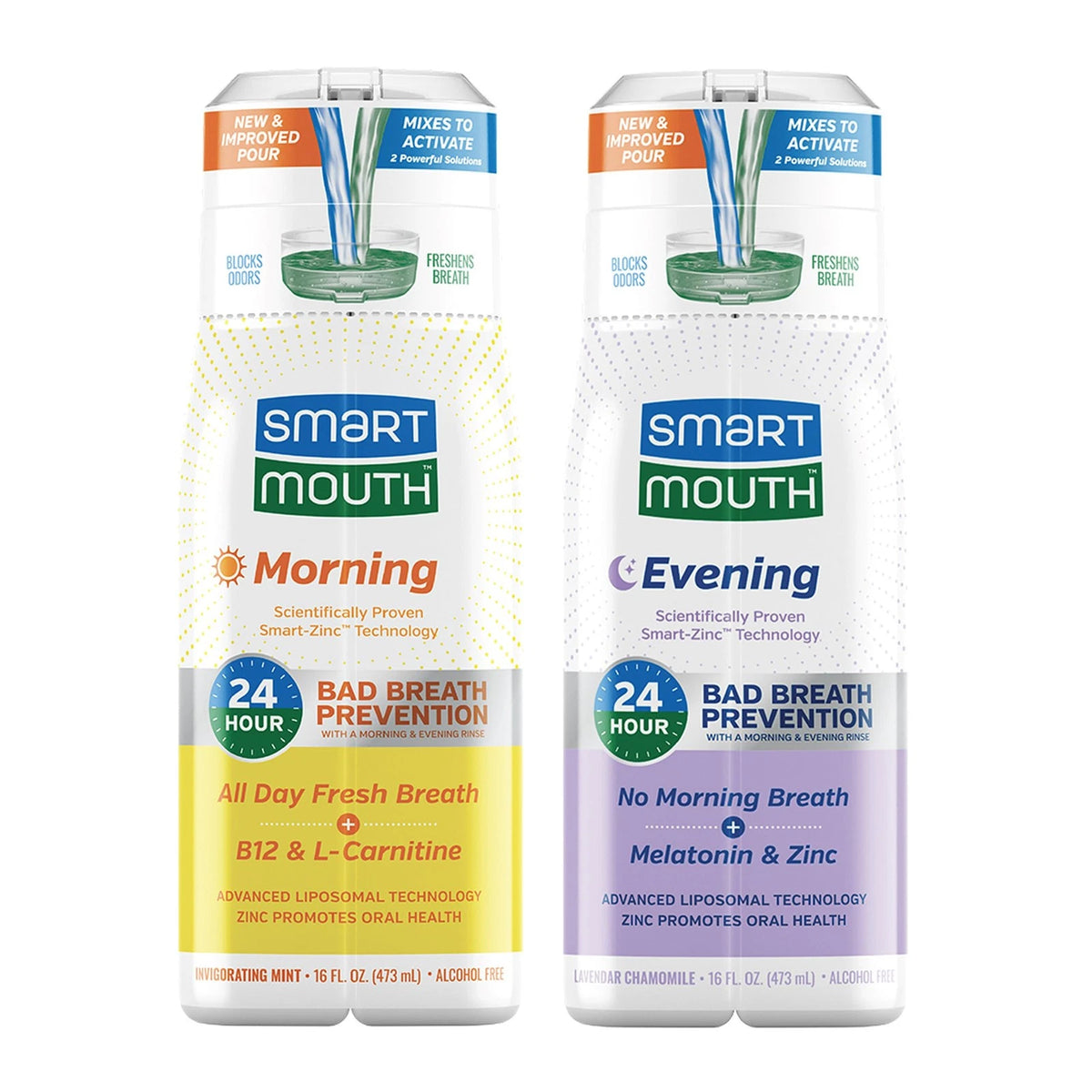 Pack of 2 SmartMouth Advanced Liposomal Mouthwash 16 Fl Oz