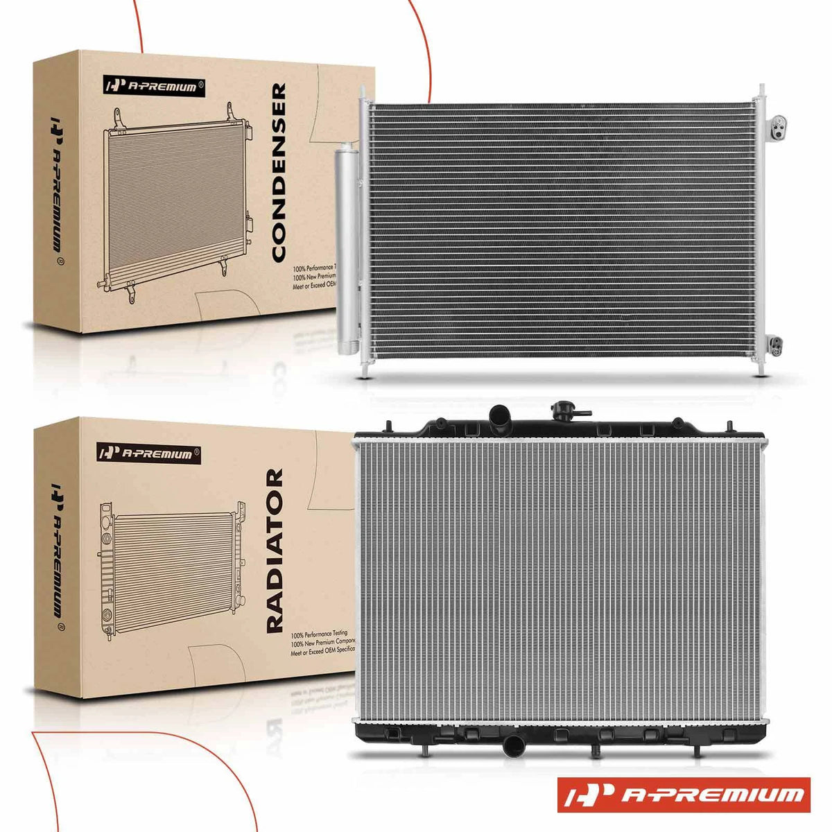 Cooling Kit for Nissan Rogue (2014–2015) - 21400JM00A, NI3010209, 13047, 3373