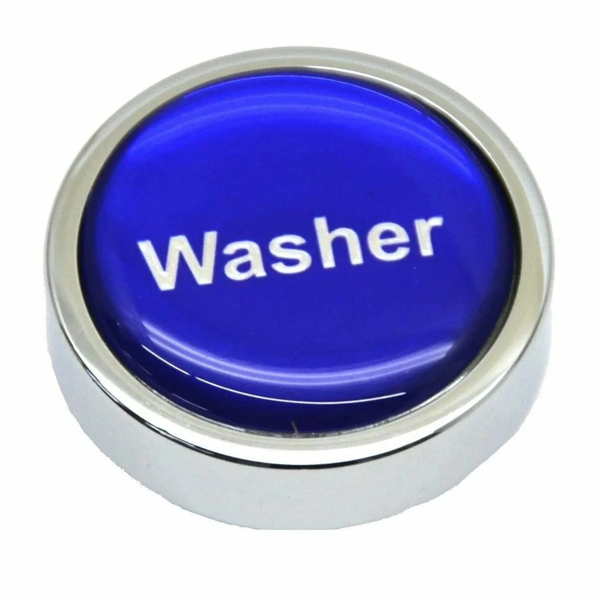 Dash Control Knob Washer for GG (96311) - Blue with Silver Letters Chrome