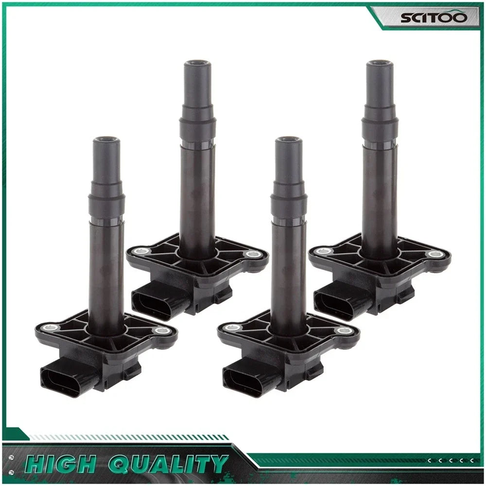 Set of 4 Ignition Coils for Audi A4 A6 A8 TT S6 S8 RS6, VW Jetta Golf Passat