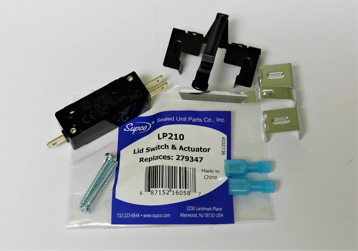 Lid Switch & Actuator for Whirlpool Washers & Dryers (2010–2023)