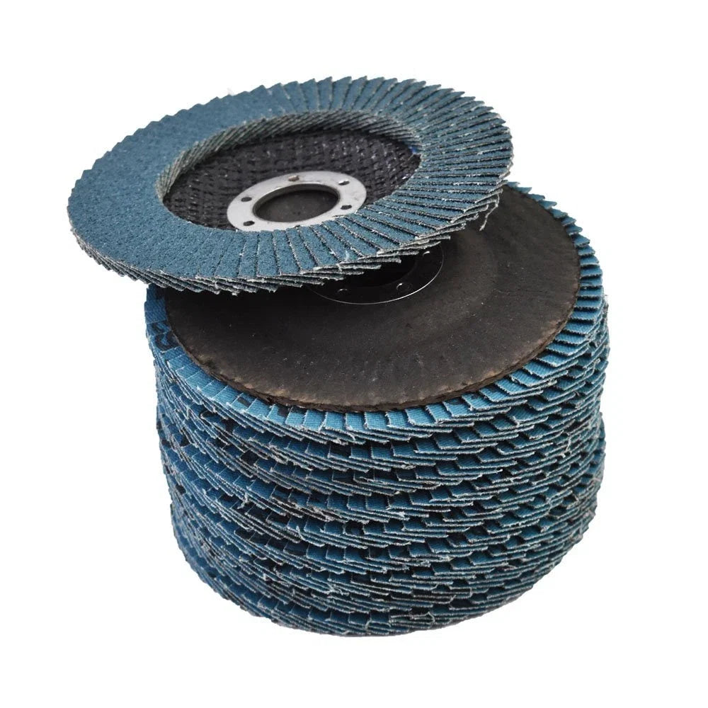 Pack of 100 Zirconia Flap Discs for Sanding Grinding 4.5" x 7/8" 40 Grit
