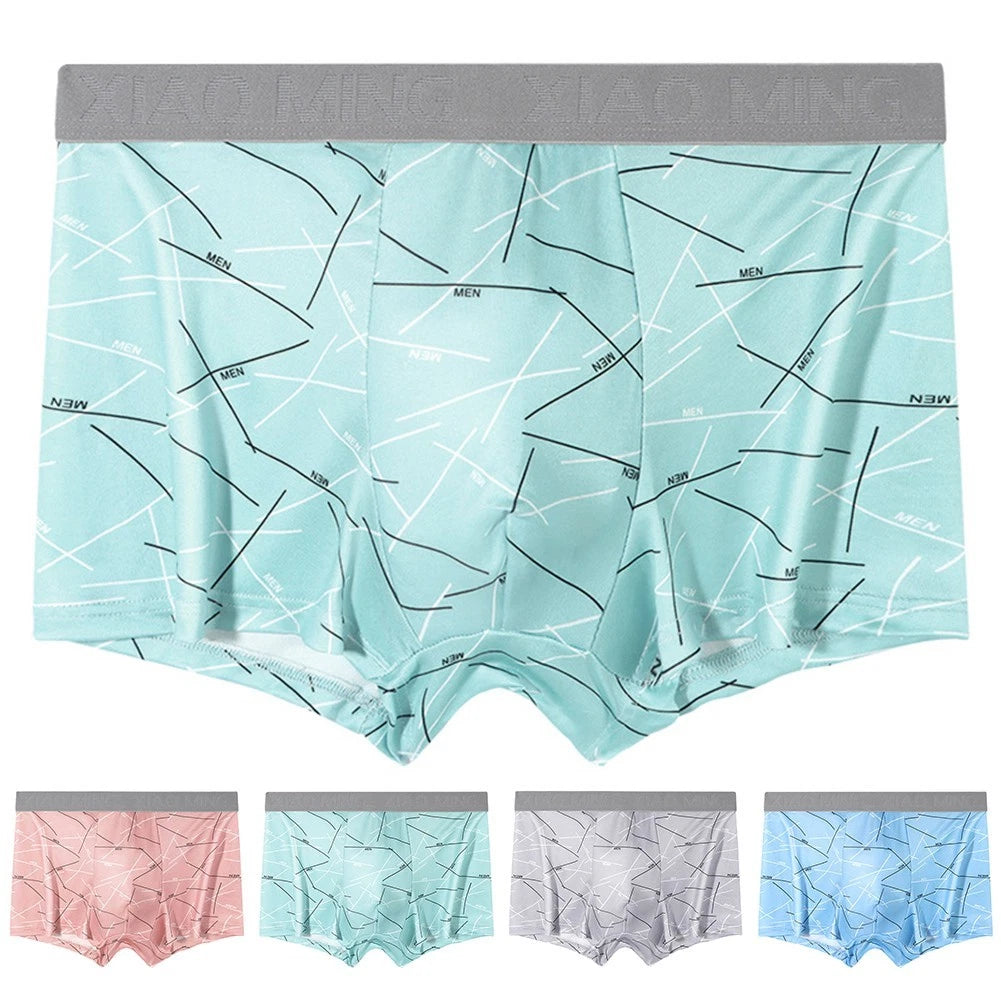 Mens Relaxed Fit Seamless Boxer Briefs in Large Sizes
