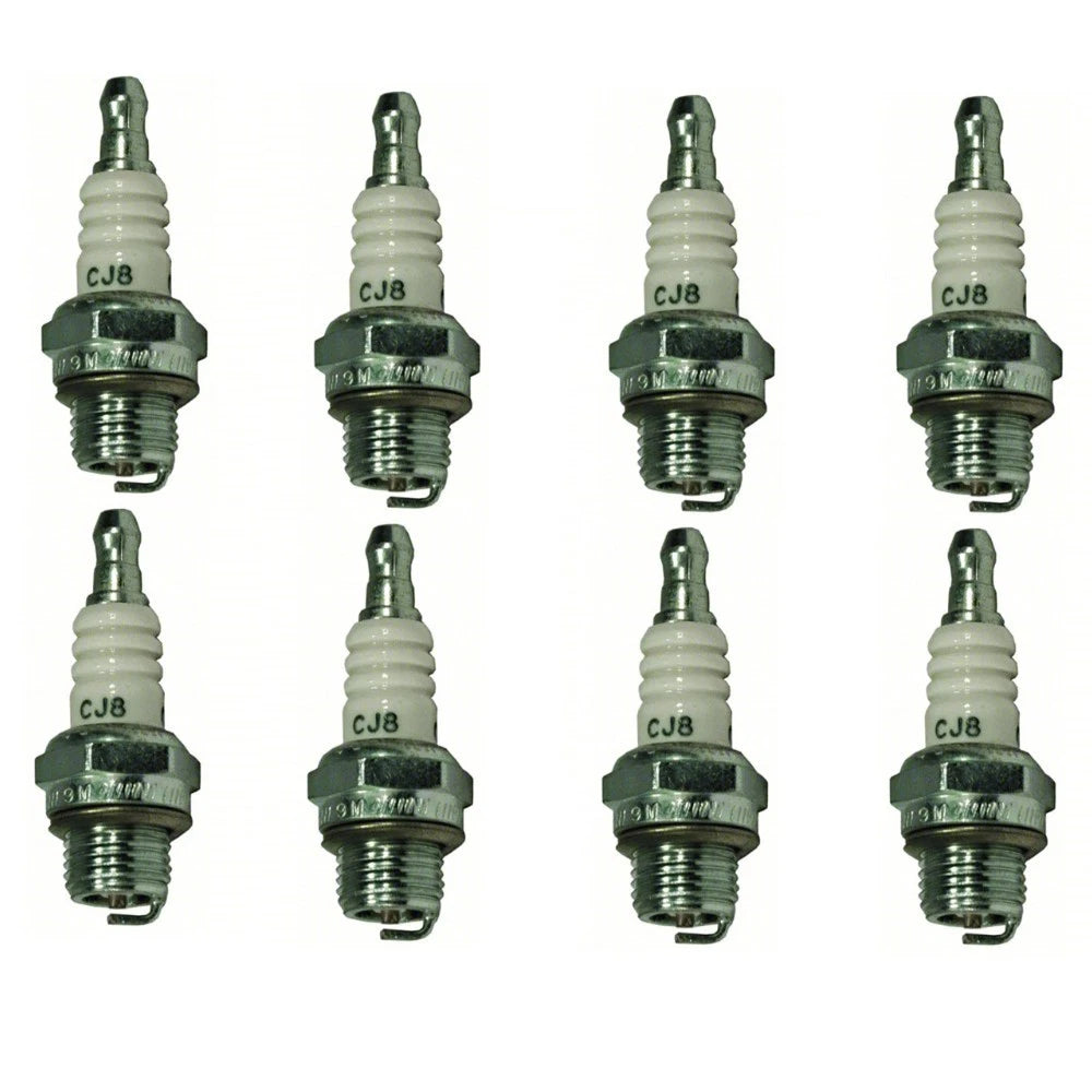 8 Spark Plugs for Champion CJ8, Denso W20MU, Auto-Lite
