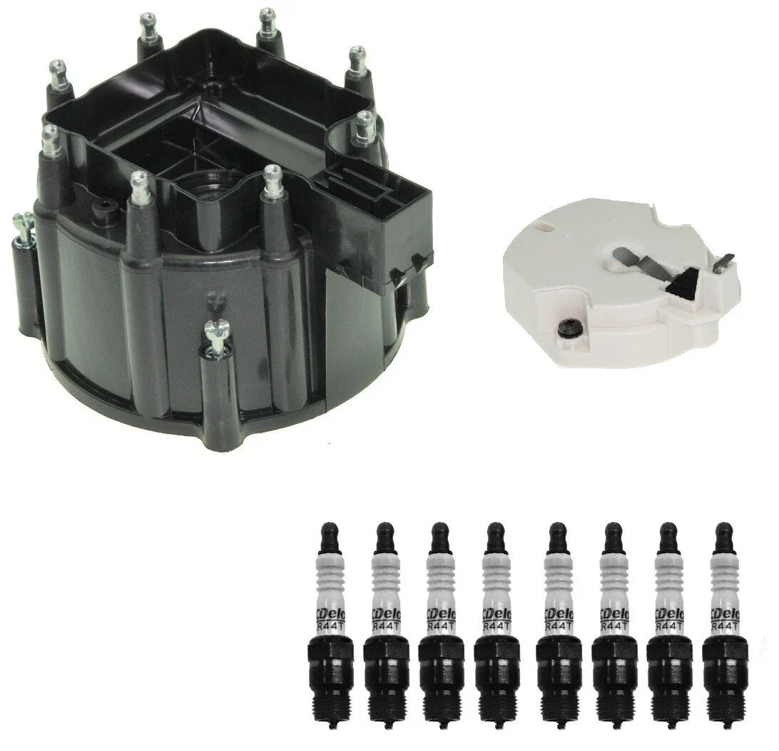 Distributor Rotor Cap & Spark Plugs Kit for GMC C15 C25 C35 K15 (1975–1987)