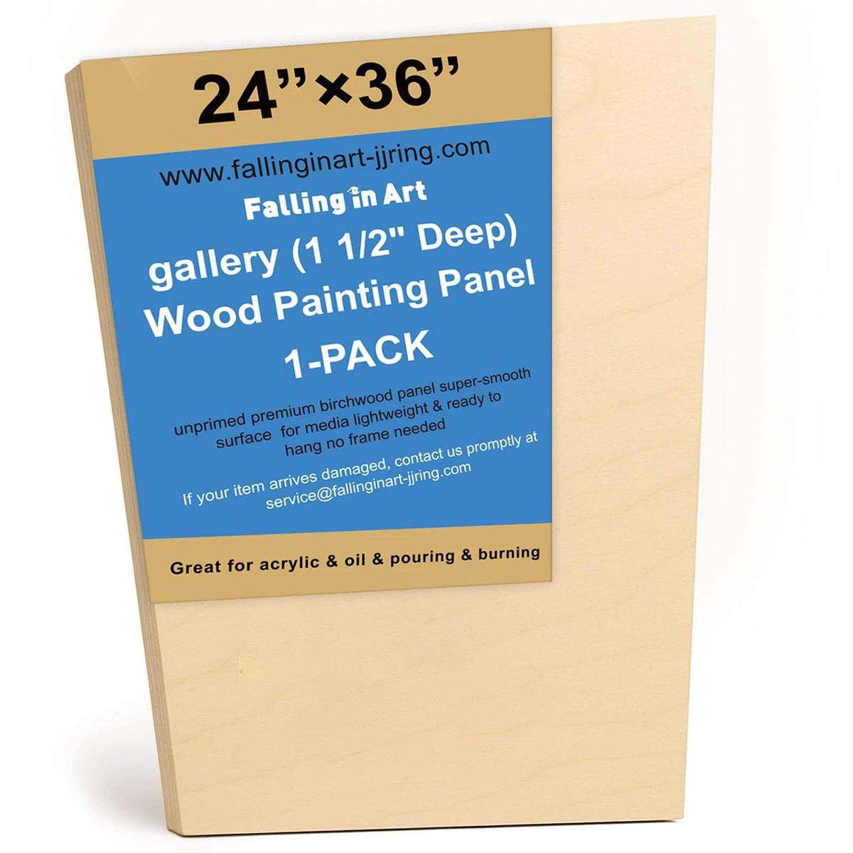 Unfinished Trapezoid Wooden Canvas Panel for Gallery Art (24x36)