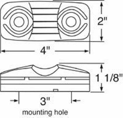 2X Amber Lens Tiger Eye Double Bubble LED Light for Kenworth (UP#38191)
