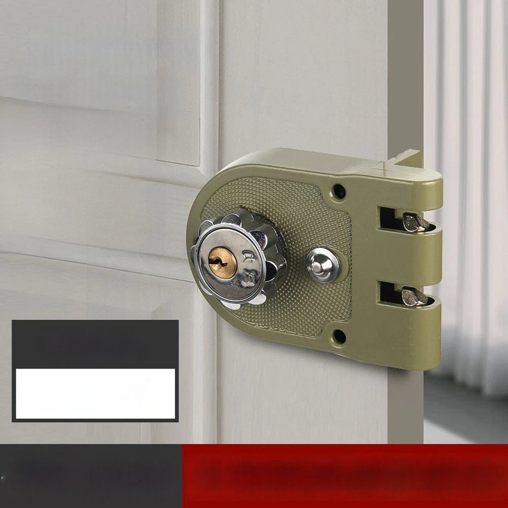 Mortise Lock for Metal Doors (12x10x5 cm) Brass Alloy Construction