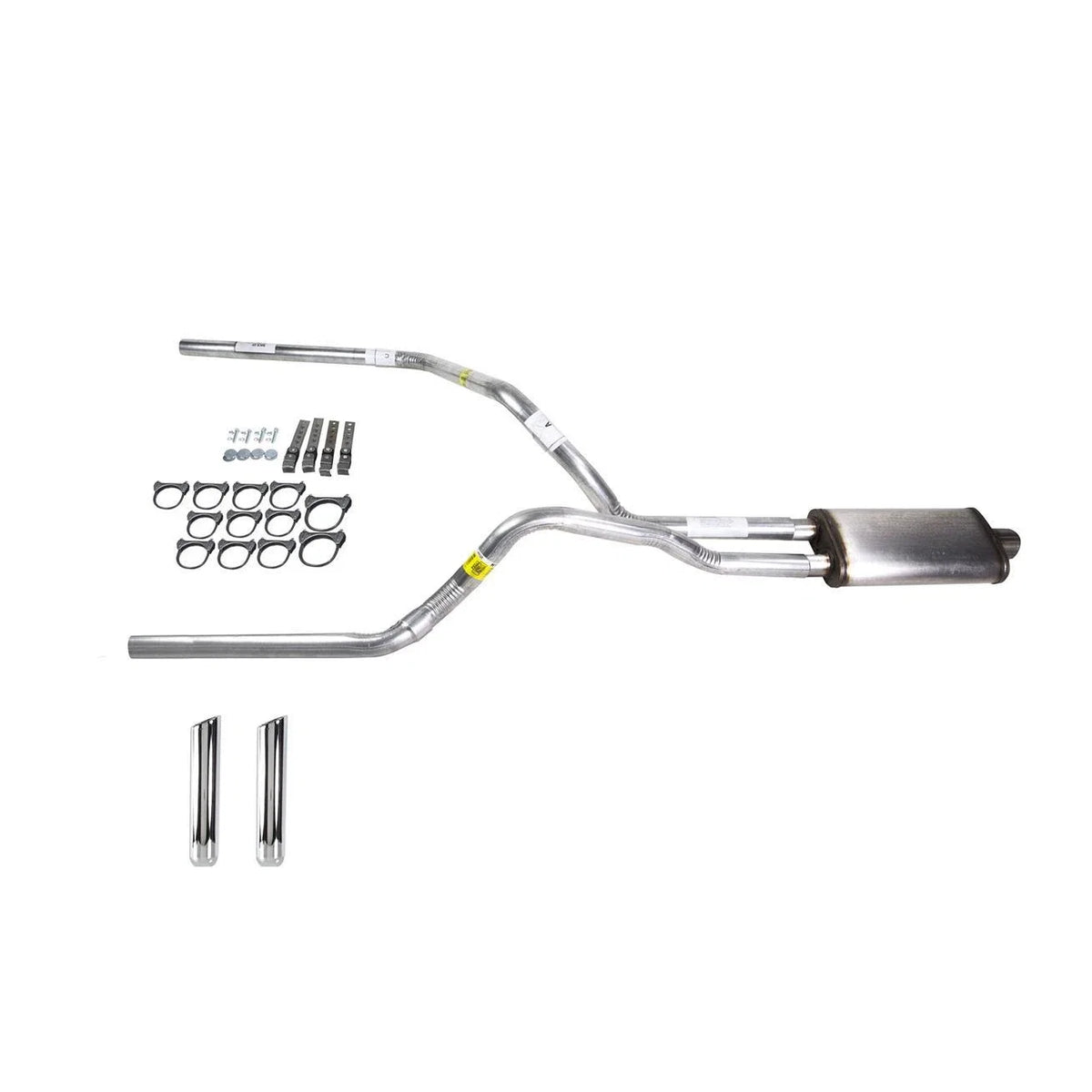 Dual Exhaust 2.5" Pipe & Muffler for Silverado (1988–1995)