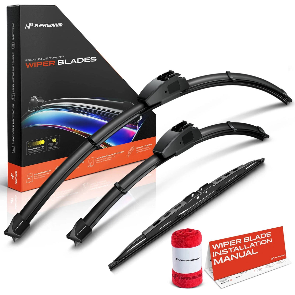 3X Windshield Wiper Blades for Hyundai Entourage (2007–2010)
