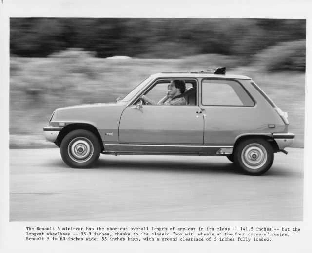 Press Photo for Renault 5 Mini Car LeCar (1976)