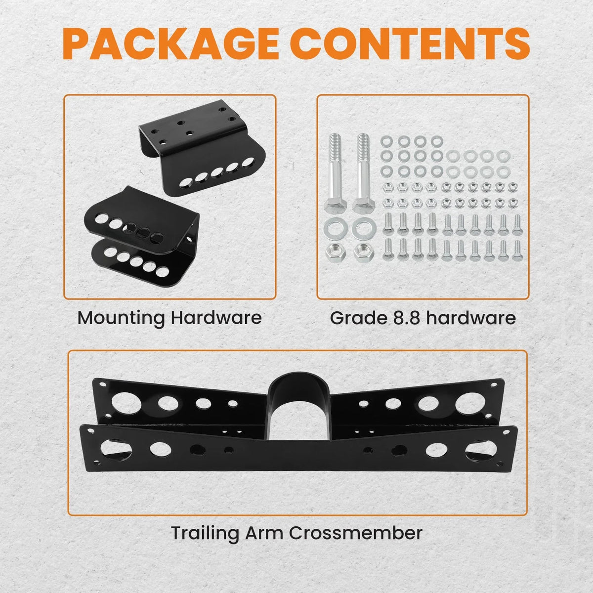Trailing Arm Crossmember with Anti Squat Brackets for Chevy C10 GMC C15 (1963–1972)