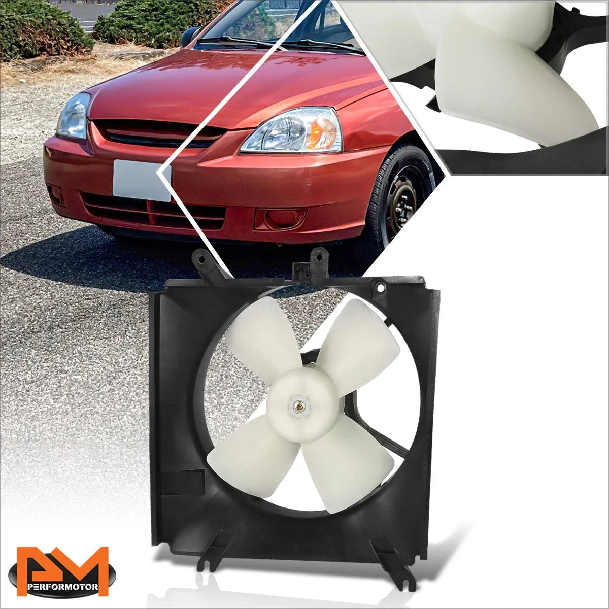 Radiator Cooling Fan Assembly for Kia Rio (2003–2005)